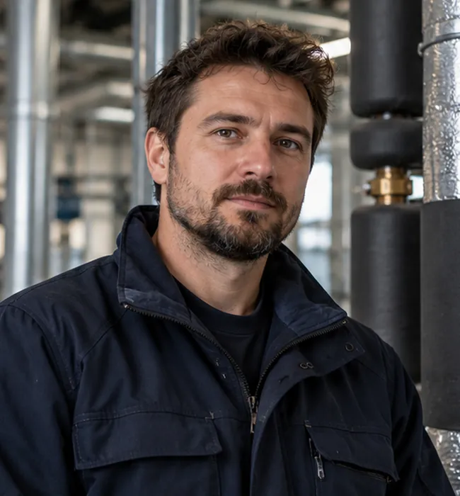 Illustrative portrait of service engineer